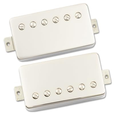 Tonerider Alnico 4 Classic Humbucker Pickup Set, Nickel, 50mm Spacing - Alnico 4 Magnets, PAFs, Perfect For Classic Rock, 4-Conductor Wiring, 5-Year Warranty