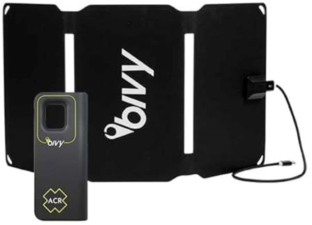 Bivy Stick Satellite Communicator with a 15W Portable, Foldable Solar Panel Provides Reliable Off-Grid Communication and USB-A Charging, ensuring Power and connectivity Anywhere. (4603)