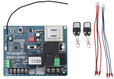 Universal Sliding Gate Opener Circuit Board, Remote Control Capability, 30m Remote Control Distance, Advanced Microcomputer Control (110V)