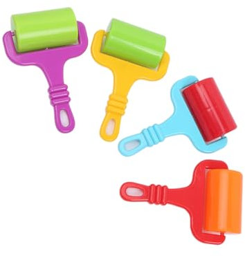 DIYEAH 4piezas Rodillos De Arcilla Plástica Para Manualidades Colores Amasar Arcilla Creativo
