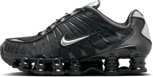 NIKE Damen W Shox TL Sneaker, Off Noir Metallic Silver, 42.5 EU