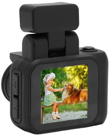 Digitalkamera, HD 1080p Barnkamera, Auto Loop Recording OTG Thumb Camera, Bärbar Laddningsbar Liten Kamera med Flip -up Flash -nyckelring för Barn Tonåringar Vuxna