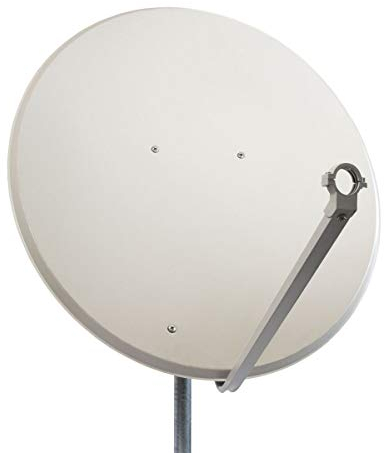 PremiumX PXA100 Satellitenschüssel 100cm Aluminium Hellgrau Satellitenantenne SAT Spiegel mit LNB-Tragarm und Masthalterung