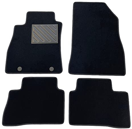 Alfombrillas para Nissan Juke I 2010-2019 A Medida, Antideslizantes, talonera de Goma Reforzada, Botones de fijación