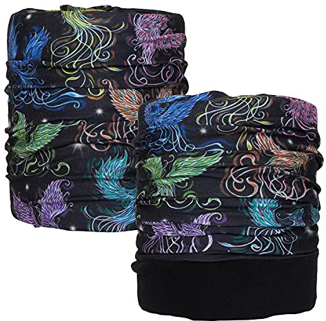 Bodylife Bandana Neck Gaiters Multifunction Headwear Elastic Tube Scarf Face Shield Headband Snood Rise Of The Phoenix Summer & Winter Twin Pack