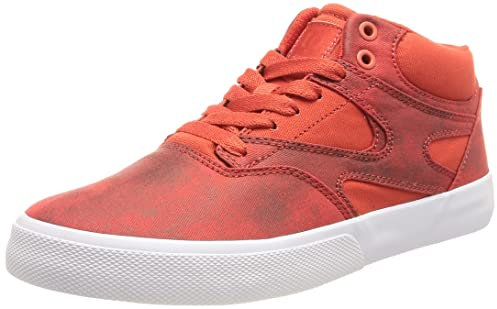 DC Shoes Herren Kalis Vulc Leather Mid-Top Shoes for Men Sneaker, Rust, 42 EU