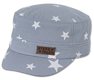 Sterntaler Baby Unisex Baby Cap Worker Cap Sterne - Baby Baseball Cap, Kinder Basecap, Kindermütze - aus Baumwolle - himmelblau, 49