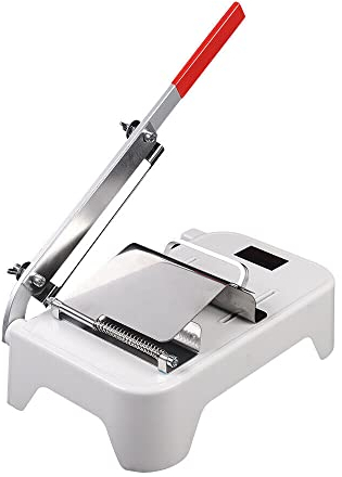 Affettatrice manuale in acciaio inox, affettatrice per carne congelata, mulinello di montone, taglierina per salsicce per utensili da cucina