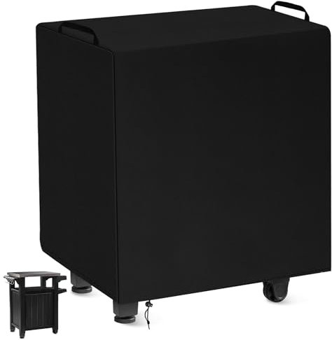 Table Cover for 30 lnch Keter Unity Table, for Grill Outdoor Food PrepCart, Outdoor PrepTable Steel Bar Protection Cover for Patio Metal Grill Cart, 30'L x 24'W x 32 H