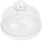 PRETYZOOM 1 Set Glass Cover Tray Bakery Cloche Gateau Cake Stand with Lid Cloche Fromage Showing Pastry Display Cheese Dome Support Cake Plate with Dome Small Cake Dome White Lead- Glass