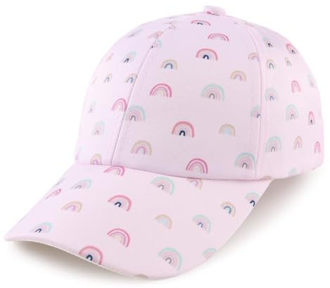 MniJiza Floral Gorro de Béisbol Bebé Gorra Niña y Niño Gato Mariposas Niña (4-8años, Arco Iris Rosa)