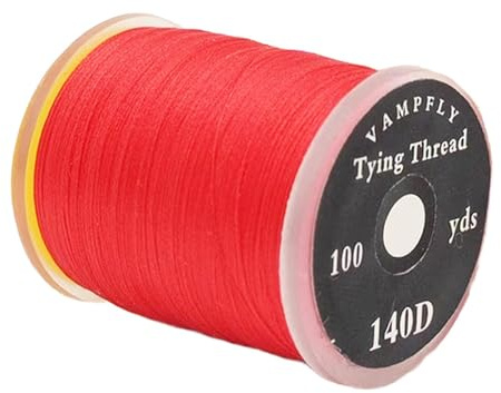 Filo per la costruzione di mosche forti in bobine standard per pesca a mosca, accessori per materiale da pesca a mosca, rosso, 2,5