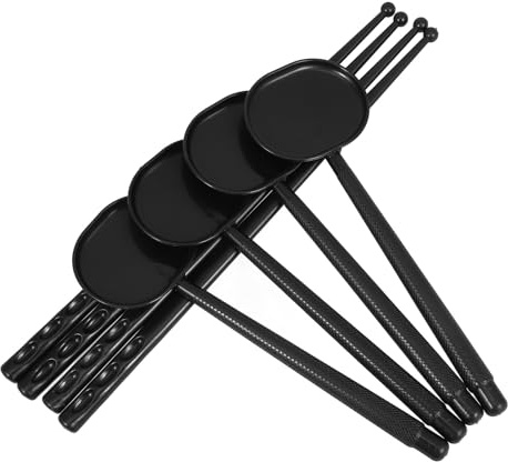 ERINGOGO Set 8 Pezzi Occlusore Oculare Portatile Nero con Foro Stenopeico e Puntatore Manuale in Plastica Lucida per Esami della Vista Professionali in Cliniche e Studi Oculistici