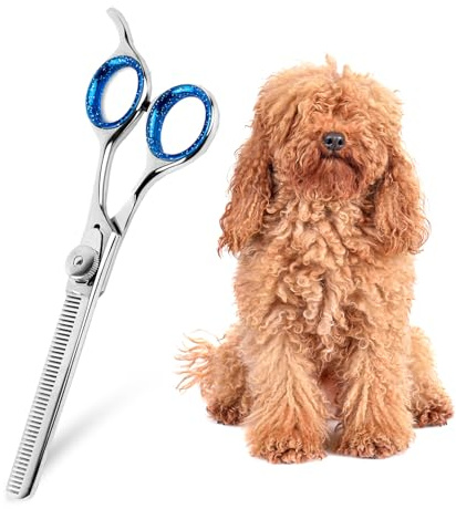 Laazar Pro Shears Thinning Pet Grooming Shear - 6.5 42 Teeth Scissors for dogs cats and pets