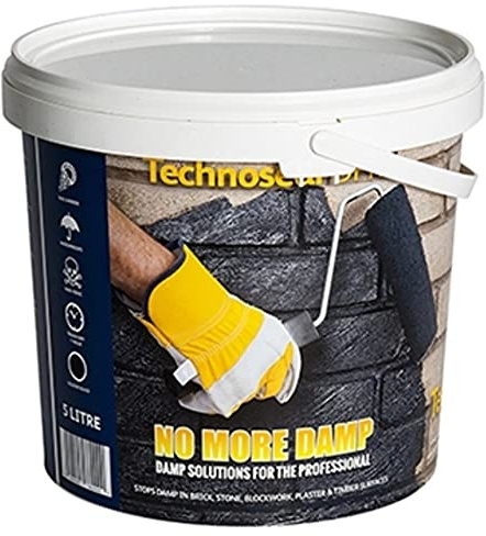 DAMP PROOF PAINT BLACK 5L - WYKAMOL TECHNOSEAL WATERPROOF COATING FOR FLOORS AND WALLS