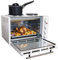 Igenix IG7130 Mini Oven with Electric Grill and Double Hotplate Hob, Ideal for Roasting, Baking, Grilling and Reheating with Aluminium Baking Tray, 30 Litre, White