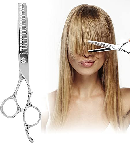 Forbici per Sfoltire i Capelli, Forbice per Diradamento dei Capelli da 7 Pollici Cesoie da Barbiere Professionali per Parrucchieri Che Tagliano i Capelli Acciaio Giapponese