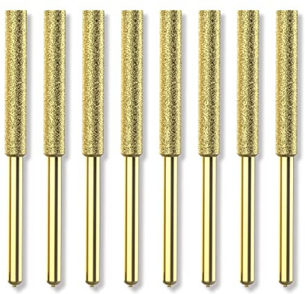 EzzDoo Bits - Diamond Sharpening Wheels, High Hardness 4.0mm Chainsaw Files for Electric Chainsaw Sharpener. 8 Pieces.(5/32'', 4.0mm)
