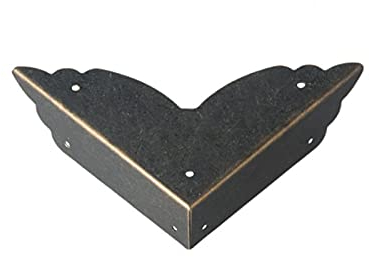 Faderr Eckenschutz aus Metall, Schwarz, 12 Stück