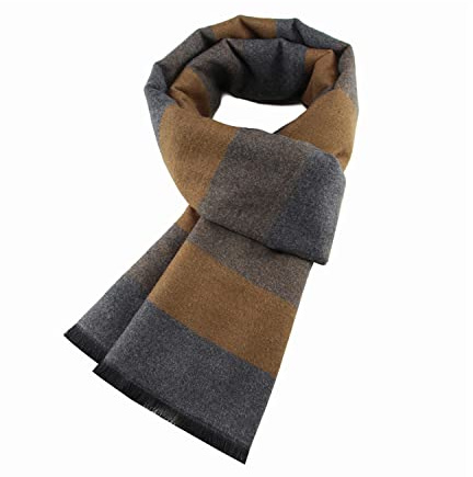VICSPORT Bufanda Cálida de Otoño e Invierno, Bufandas Para Hombre de Estilo Clásico y Elegante