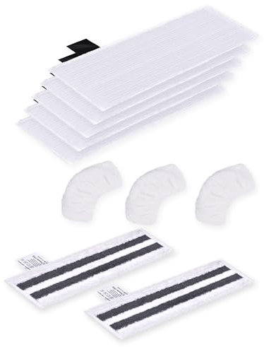 NETONDA 10 Stück Dampfreiniger Ersatztücher für Kärcher Easyfix SC1 SC2 SC3 SC4 SC5 Dampfreiniger Zubehör Waschbar Mikrofaser-Tuchset für Alle Böden (7 Mikrofaser Bodentücher + 3 Mikrofaser-Überzug)