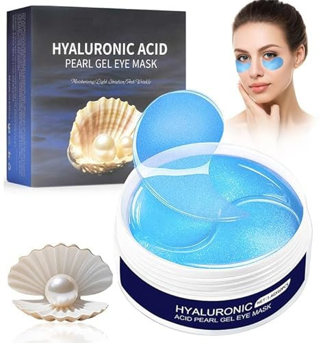 60 Pcs Patch Occhi, Collagene e Acido Ialuronico Patch Occhiaie, per l'idratazione Anti-rughe, Maschera occhi in gel, Maschera occhi in gel per uomini e donne ridurre borse e occhiaie