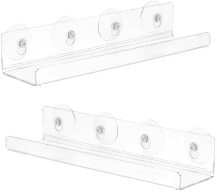 ZAYIUKI Estante de extensión de acrílico para alféizar de ventana, soporte con ventosa para macetas de balcón, jardín, plantas suculentas