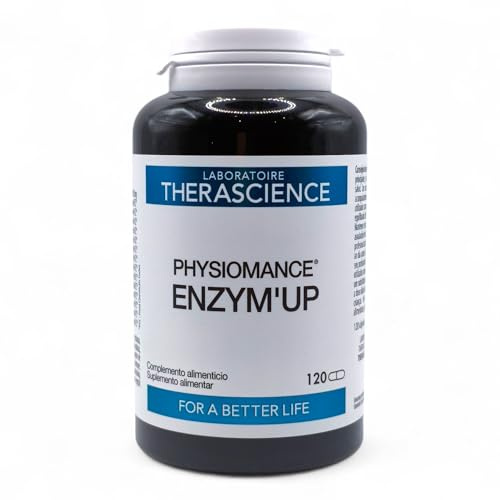 Physiomance Enzym Up 120 Cápsulas - Complejo de Enzimas Digestivas - Sin Gluten y Sin Lactosa - Facilita la Digestión de Hidratos de Carbono, Lípidos y Proteínas
