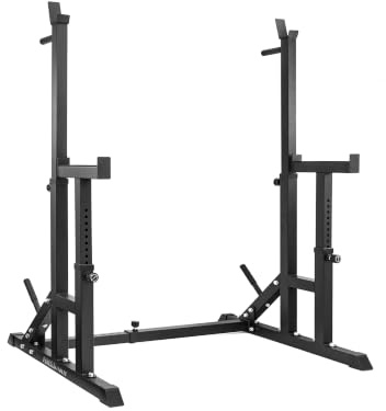 Phoenix Fitness Adjustable Squat Rack – Heavy-Duty Squat Stand with Safety Spotters for Weightlifting & Strength Training – Barbell Rack for Bench Press & Home Gym Workouts