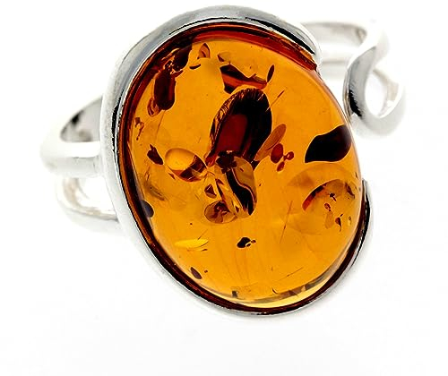 SilverAmber Damen - Ring Sterling - Silber 925 mit Bernstein GL464A