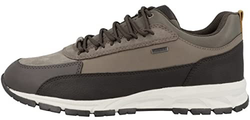Geox U Delray B Abx B, Sneakers, Hombre, Multicolor Dk Coffee Dove Grey, 44 EU