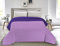 Banzaii Colcha Bouti Entretiempo Tacto Melocotón – Colcha para Primavera, Verano, Cubre Cama Reversible para Cama 150 (230x270 cm), Lila/Berenjena Made in Italy
