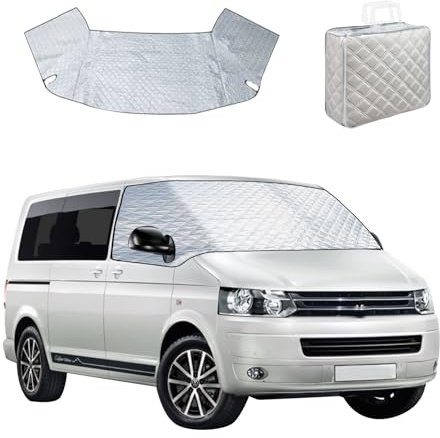 Copertura per parabrezza auto, per VW T5 2003-2015, pieghevole, impermeabile, termica, antigelo e ghiaccio