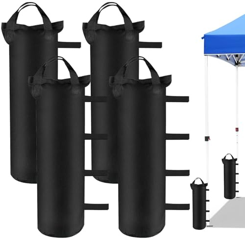 4er Set Pavillon Sandsäcke, dick Pavillon Gewichte, 800D Oxford Verstärktes Gewichte für Pavillon,Sandsack Beschwerung für Pavillon Zelt Garten, Sandsäcke zum Befüllen Beschweren