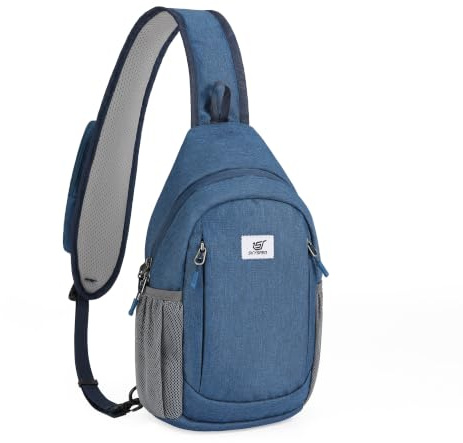 SKYSPER Sling Bag RFID Cross Body Bag Anti Theft Crossbody Backpack Travel Shoulder Daypack(Blue)