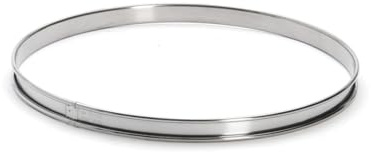 DE BUYER -3091.30N -cercle a tarte inox ht 2cmbd roule ø30, Argent