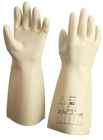 CATU gants isolants cei - classe 00 - taille a-8 cg-05-a