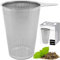 amapodo Filtre à thé pour thé en vrac - Filtre en acier inoxydable Filtre tamis grand et fin, Filtre permanent à thé avec poignée pour Théière, Tasse