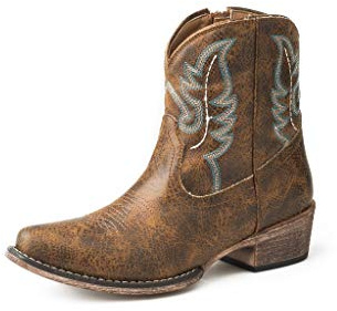 ROPER Shay, Botas Vaqueras Mujer, Piel sintética Color coñac, 39 EU