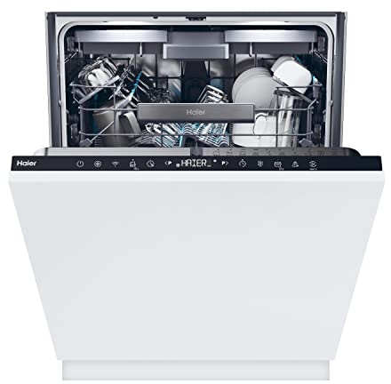 Haier Lavavajillas Integrable 60 cm 16 Servicios - Washlens Plus, Clase B, 40 dB, WiFi hOn, 10 Programas, Smart AI, Power Wash, 3ª Bandeja, Apertura Automática, Total Care, XI 6B0S3FSB