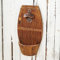 Wooden Wall Mounted Beer Barrel keg Bottle Opener, Vintage Bottle Opener with Cap Collector Catcher, Gift for Men and Beer Lovers, Use as Bar Decoration.