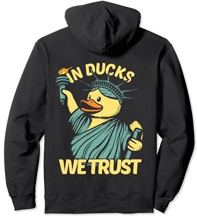 Statue of Liberty Rubber Duck New York Duckling Pullover Hoodie