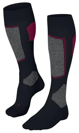 FALKE Sk4 Advanced W Kh Lana Filo Funzionale Caldi Sottili, Calzini da sci Donna, Blu Space Blue 6116-O, 37-38