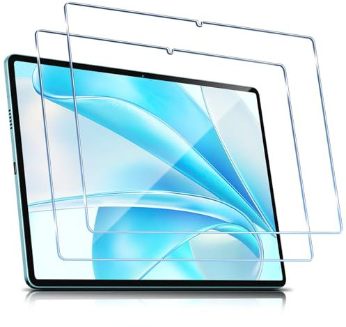 Haofun Protector Pantalla (23,4 * 15,2 CM) para Tablet 10 Pulgadas, Teclast/DMOAO/FASTWD/PIXPEAK/JUSYEA/HotLight/YESTEL/FECLYDEL/FACETEL/ZIOVO/XGODY/SGIN, 2 Piezas 9H Dureza Cristal Templado