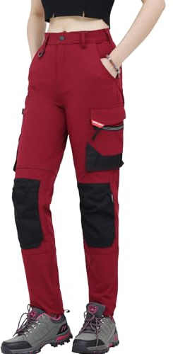 WORK IDEA Pantalon de Travail Femme Slim-Fit Stretch : Zones critiques renforcées en Cordura — élégance Robuste pour Divers Besoins Professionnels.