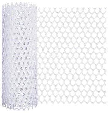 ABS trådnätstaket | Flerfärgad 300x40 cm Trädgårdsfjäderfäbarriär: Yard Pet Fence(White)
