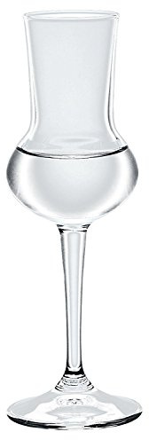 ブランシェアソシエ(Blancheassocies) Riserba Grappa Wine Glass, Capacity: 2.8 fl oz (80 ml), Approx. φ2.2 x 6.4 inches (5.6 x 16.3