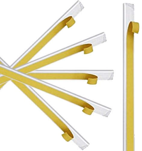 100 Klemmschienen selbstklebend | Transparent | DIN A4 | 3-4 mm Füllhöhe | Klemmschiene zur Nachrüstung von Bewerbungsmappen, Mappen und Ordner | Bewerbung | Präsentation | von CARPETA®