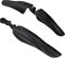 Relaxdays Schutzblech Set, Spritzschutz für vorn & hinten, universal, für Fahrräder mit 24-28 Zoll, Mudguard, schwarz