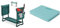 Relaxdays, grün Kniebank, weiches Kniekissen, 2 Taschen, klappbar, Kniehilfe Gartenarbeit, bis 150 kg, HBT 50x60x27,5cm, Eva, Gartenbank & Windhager Permium Kniekissen, türkis, 40 x 30 x 4 cm, 06254